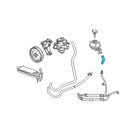 OEM 2006 Cadillac CTS Reservoir Hose Diagram - 21997868