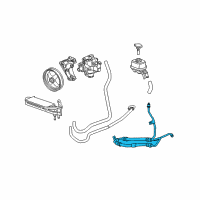 OEM Cadillac CTS Hose Asm, P/S Gear Inlet Diagram - 89060184