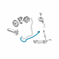 OEM 2004 Cadillac CTS Hose Asm-P/S Gear Outlet Diagram - 15145899