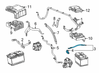 OEM 2021 Chevrolet Silverado 3500 HD Negative Cable Diagram - 84655056