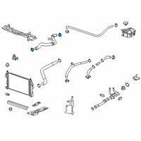 OEM Buick Encore GX Rear Hose Clamp Diagram - 13162312