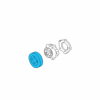 OEM 1997 Pontiac Trans Sport Serpentine Idler Pulley Diagram - 14091833