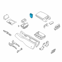 OEM 2005 Infiniti Q45 Heat Seat Switch Assembly Diagram - 25500-AR200