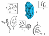 OEM 2022 Chevrolet Tahoe Caliper Diagram - 84793057