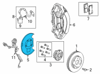 OEM Chevrolet Tahoe Splash Shield Diagram - 84763235