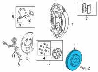 OEM Cadillac Escalade Rotor Diagram - 84865905