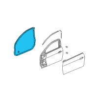 OEM Honda Accord Sub-Seal, L. FR. Door Diagram - 72365-SDN-A02