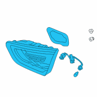 OEM Kia Optima Lamp Assembly-Rear Combination Inside Diagram - 924044U520
