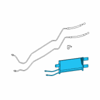 OEM 2008 Dodge Ram 3500 Transmission Oil Cooler Diagram - 55056472AB