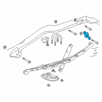 OEM Dodge Durango SHACKLE-Spring Diagram - 52039315AB