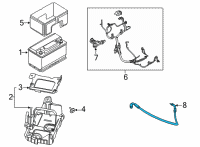 OEM 2022 Ford F-150 CABLE - BATTERY TO STARTER MOT Diagram - ML3Z-14300-C