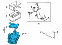 OEM 2022 Ford F-150 TRAY ASY - BATTERY Diagram - ML3Z-10732-D