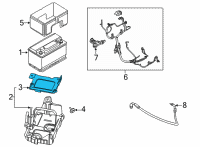 OEM 2022 Ford F-150 SUPPORT - BATTERY TRAY Diagram - ML3Z-10753-A