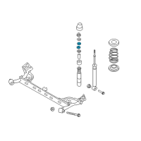 OEM 2022 Nissan Leaf Bush-Rear Shock Absorber Diagram - 56217-1KA0A