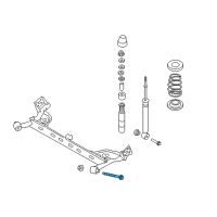 OEM 2020 Nissan Leaf Bolt Diagram - 55222-3NA0A