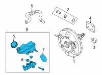 OEM 2022 Hyundai Elantra Cylinder Assembly-Brake Master Diagram - 58510-AB440
