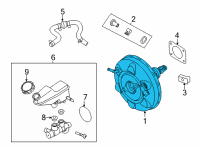 OEM 2021 Hyundai Elantra Booster Assembly-Brake Diagram - 59110-AA240
