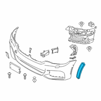 OEM BMW M550i xDrive Rear Reflector Front Left Diagram - 63-14-7-349-127