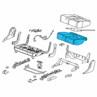 OEM 2021 Chevrolet Blazer Seat Cushion Pad Diagram - 84573748