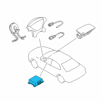 OEM 2001 Dodge Stratus Air Bag Control Module Diagram - MR530103