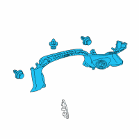 OEM Acura TSX Garnish Complete (Gray) Diagram - 84130-TL7-A03ZA