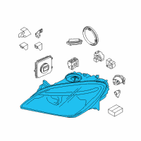 OEM BMW 650i Right Led Headlight Diagram - 63-11-7-394-918
