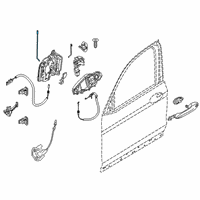 OEM BMW OPERATING ROD, DOOR FRONT LE Diagram - 51-21-7-430-925