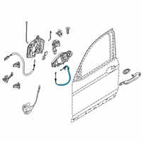 OEM 2021 BMW X7 Bowd.Cable, Outside Door Hand Diagram - 51-21-7-430-928