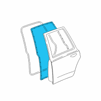 OEM 2002 Lincoln Town Car Weatherstrip Diagram - 2W1Z-5425324-BA