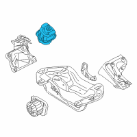 OEM 2013 BMW X5 Engine Mount Diagram - 22-11-6-793-642