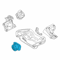 OEM 2010 BMW X6 Transmission Trans Mount Diagram - 22-32-6-780-026