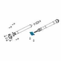 OEM 2022 Ford Police Interceptor Utility Center Bearing Diagram - L1MZ-4A499-B