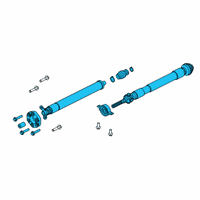 OEM Lincoln Aviator Drive Shaft Diagram - L1MZ-4R602-J