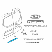 OEM 2015 Ford Transit Connect Molding Diagram - DT1Z-15A201-CA