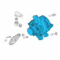 OEM 2015 Ford Explorer Alternator Diagram - G2GZ-10346-H