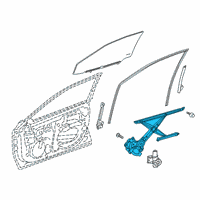 OEM 2021 Toyota Avalon Window Regulator Diagram - 69801-07040