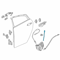 OEM 2019 Chevrolet Volt Lock Rod Diagram - 23436087