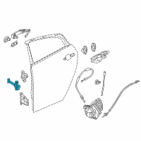 OEM 2017 Chevrolet Volt Door Check Diagram - 23110285