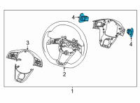 OEM Kia Forte Switch Assembly-Paddle S Diagram - 96780M6000