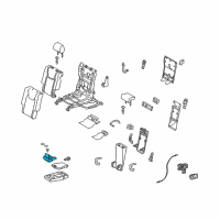 OEM 2015 Lexus RX450h Cup Holder Assembly Diagram - 66990-48150-23