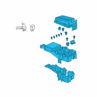 OEM Honda Box Assembly, Relay Diagram - 38250-SHJ-A02