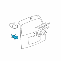 OEM 2010 Chevrolet HHR Motor Asm-Rear Window Wiper Diagram - 15943776