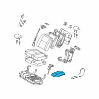 OEM 2005 Toyota Highlander Armrest Assembly Diagram - 71350-48090-A0