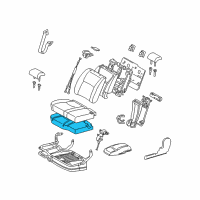 OEM 2006 Toyota Highlander Seat Cushion Pad Diagram - 71612-48070