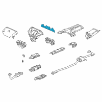 OEM 2000 Honda Accord Gasket, Exhuast Manifold Diagram - 18115-PAA-L21