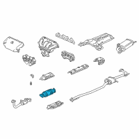 OEM 1998 Honda Accord Converter Diagram - 18160-PAA-L20