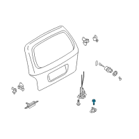 OEM Kia Sedona Bolt-Striker Diagram - 0K53A58362