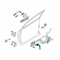 OEM 2012 Nissan Juke Cylinder Set - Door Lock, LH Diagram - H0601-1KA0A