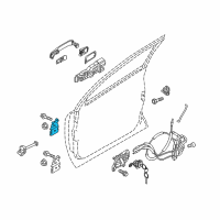 OEM 2017 Nissan Juke Hinge Assy-Front Door Diagram - 82420-1KA0A