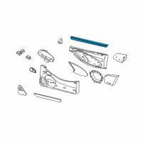 OEM 1997 Ford Mustang Belt Weatherstrip Diagram - 1R3Z-6321456-AA